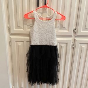 Black and white dress